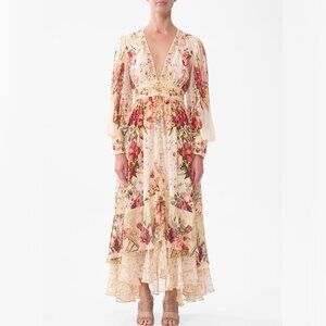 CAMILLA Meet me at the majestic long button front dress